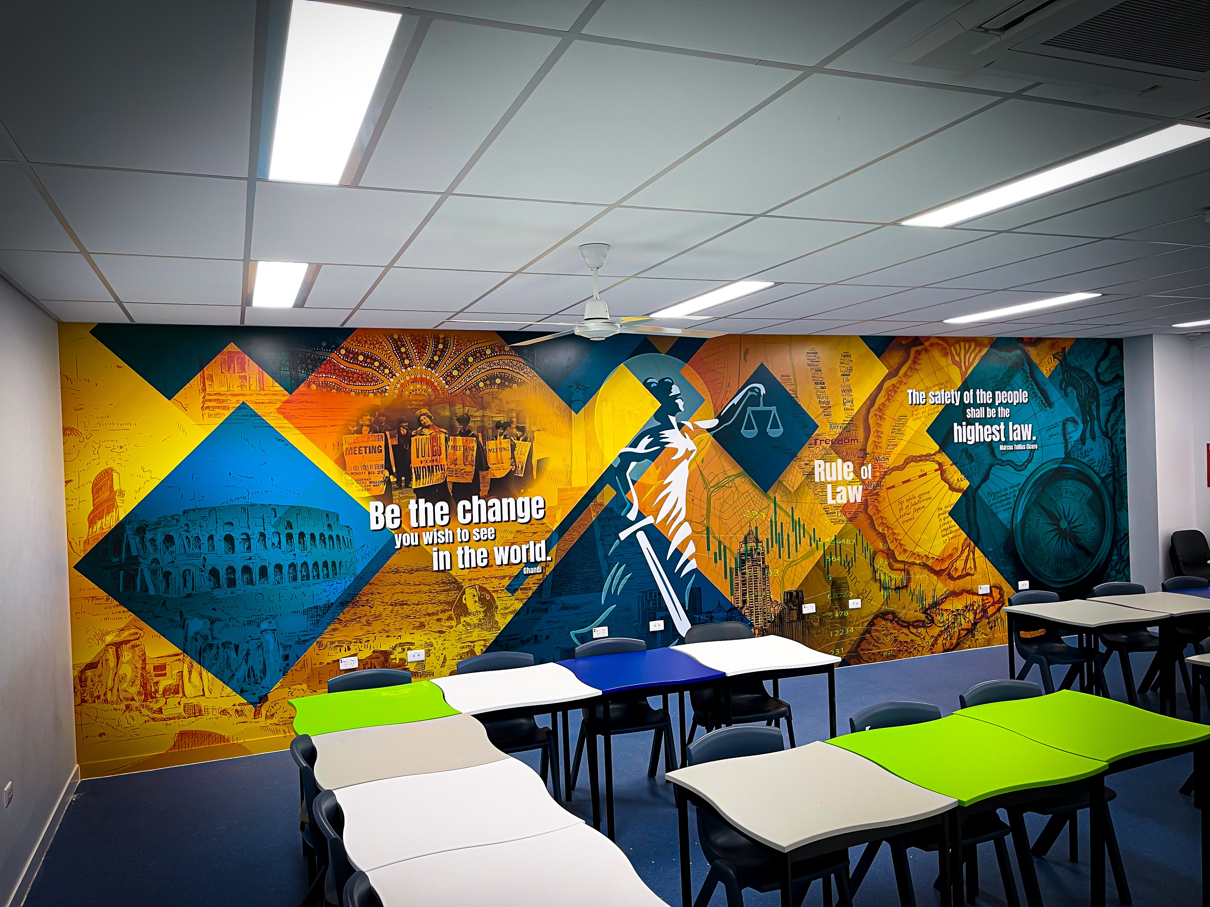 Wall graphic example 8