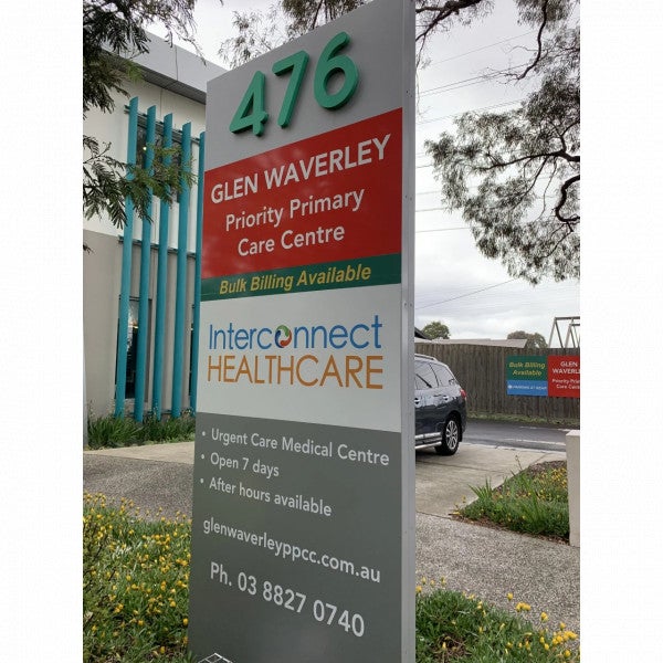 Clinic Signage - Interconnect Healthcare - Glen Waverley.