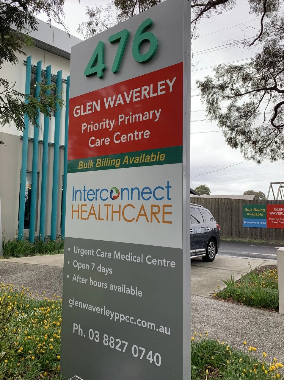 Clinic Signage - Interconnect Healthcare - Glen Waverley.