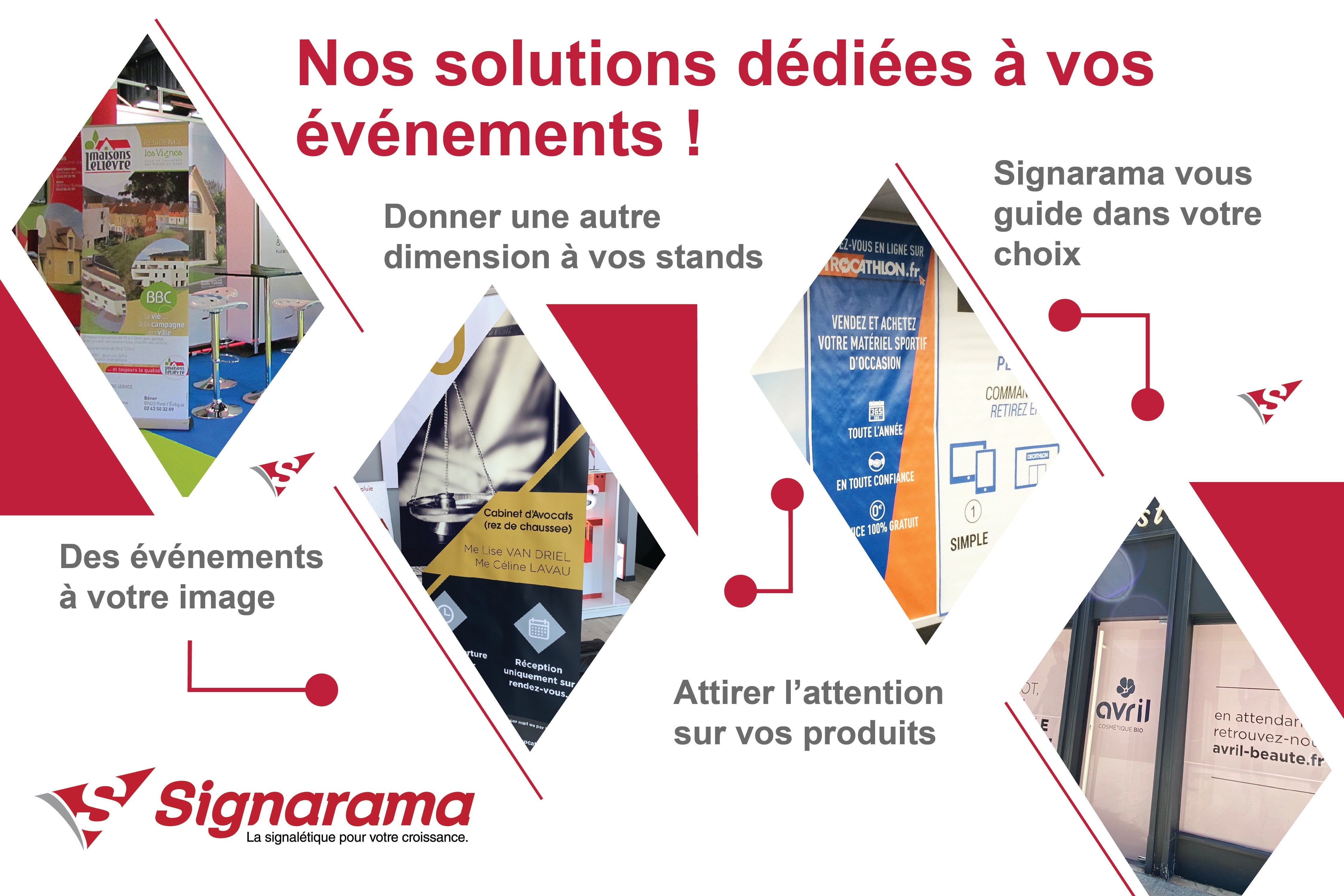 Signalétique intérieure - Stand et évènement