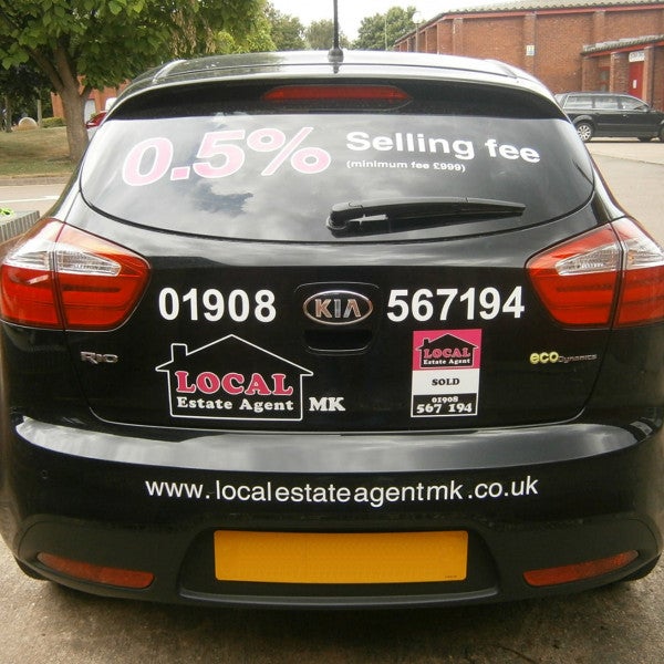 Local Estate Agent Car Signage