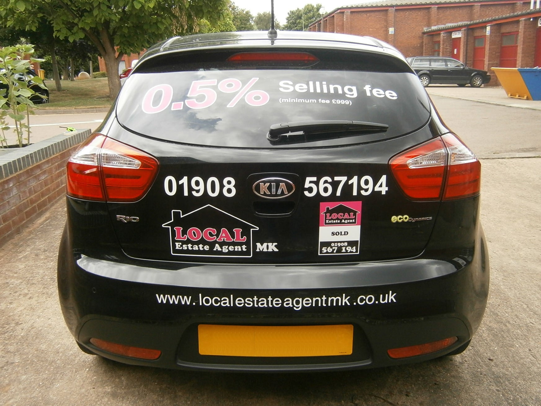 Local Estate Agent Car Signage