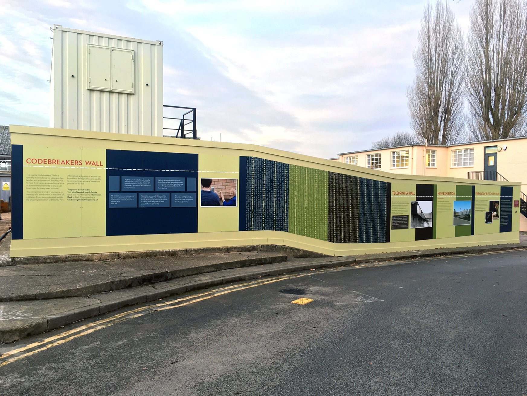Bletchley Park Hoarding Signage