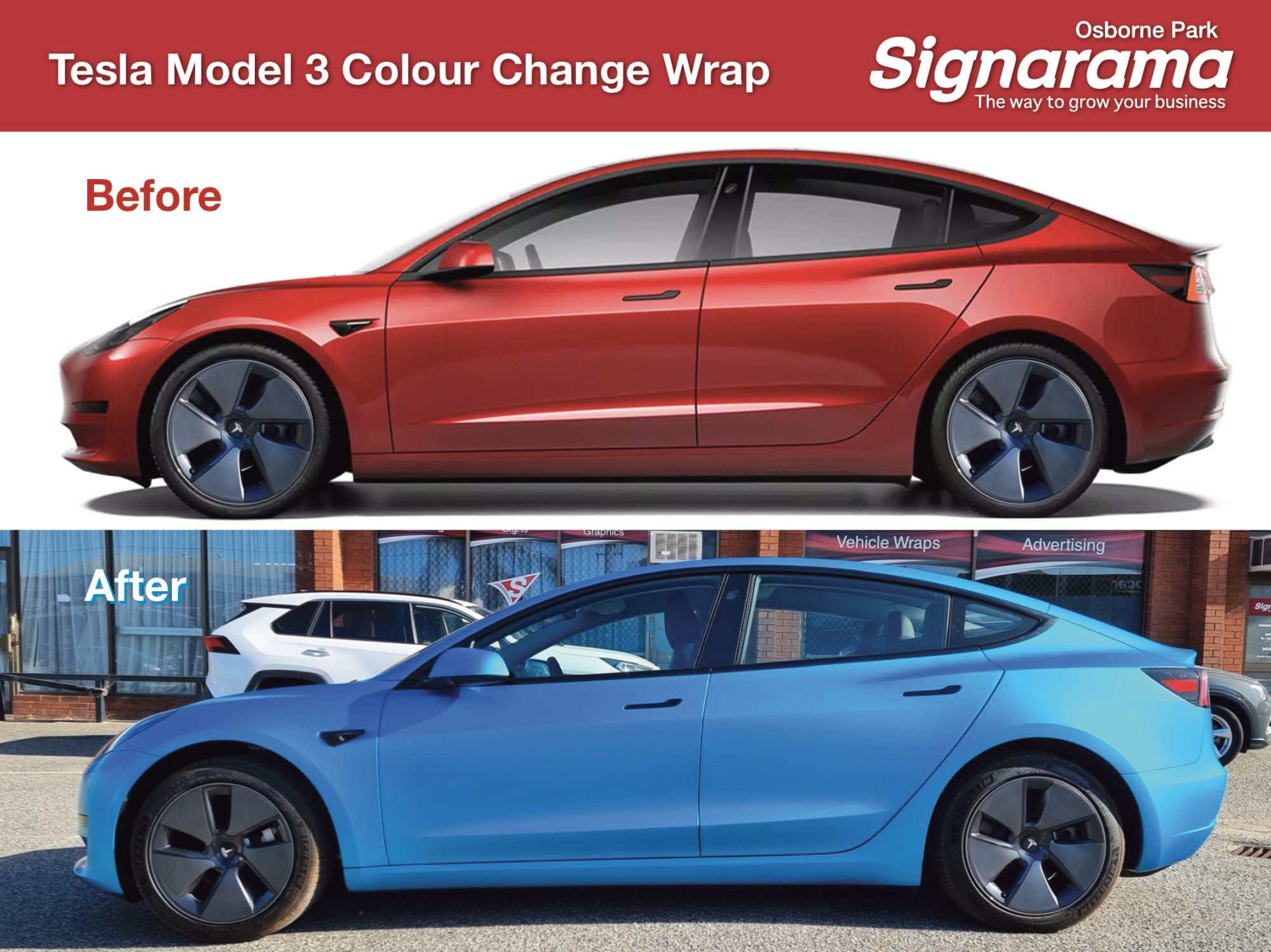 Tesla Colour Change Wrap