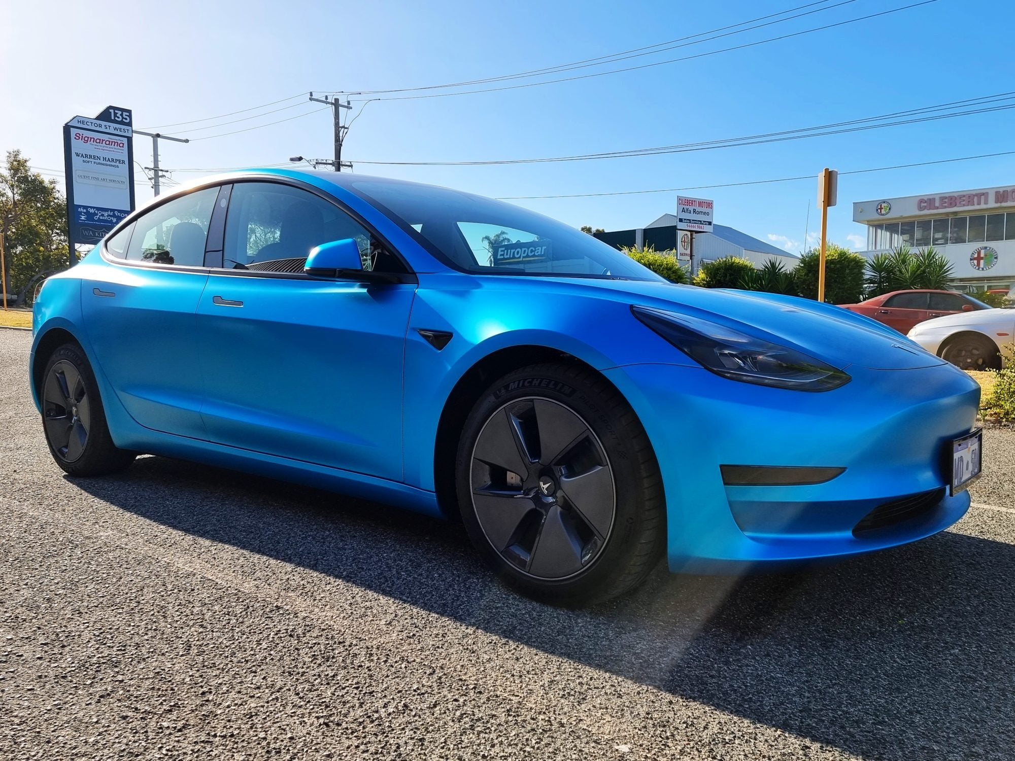 Tesla Colour Change Wrap