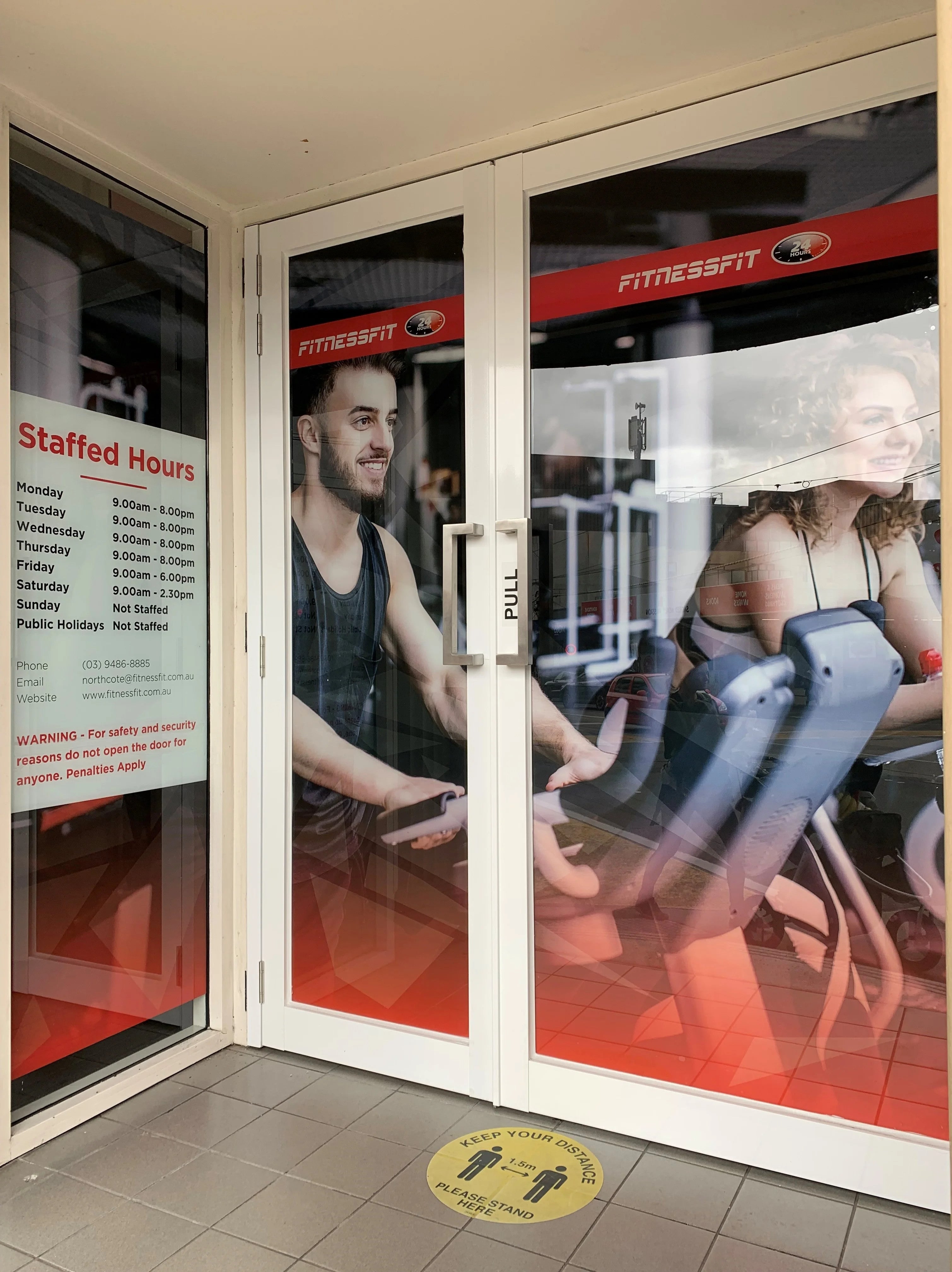 Window Graphics - Fitness Fit - Northcote.