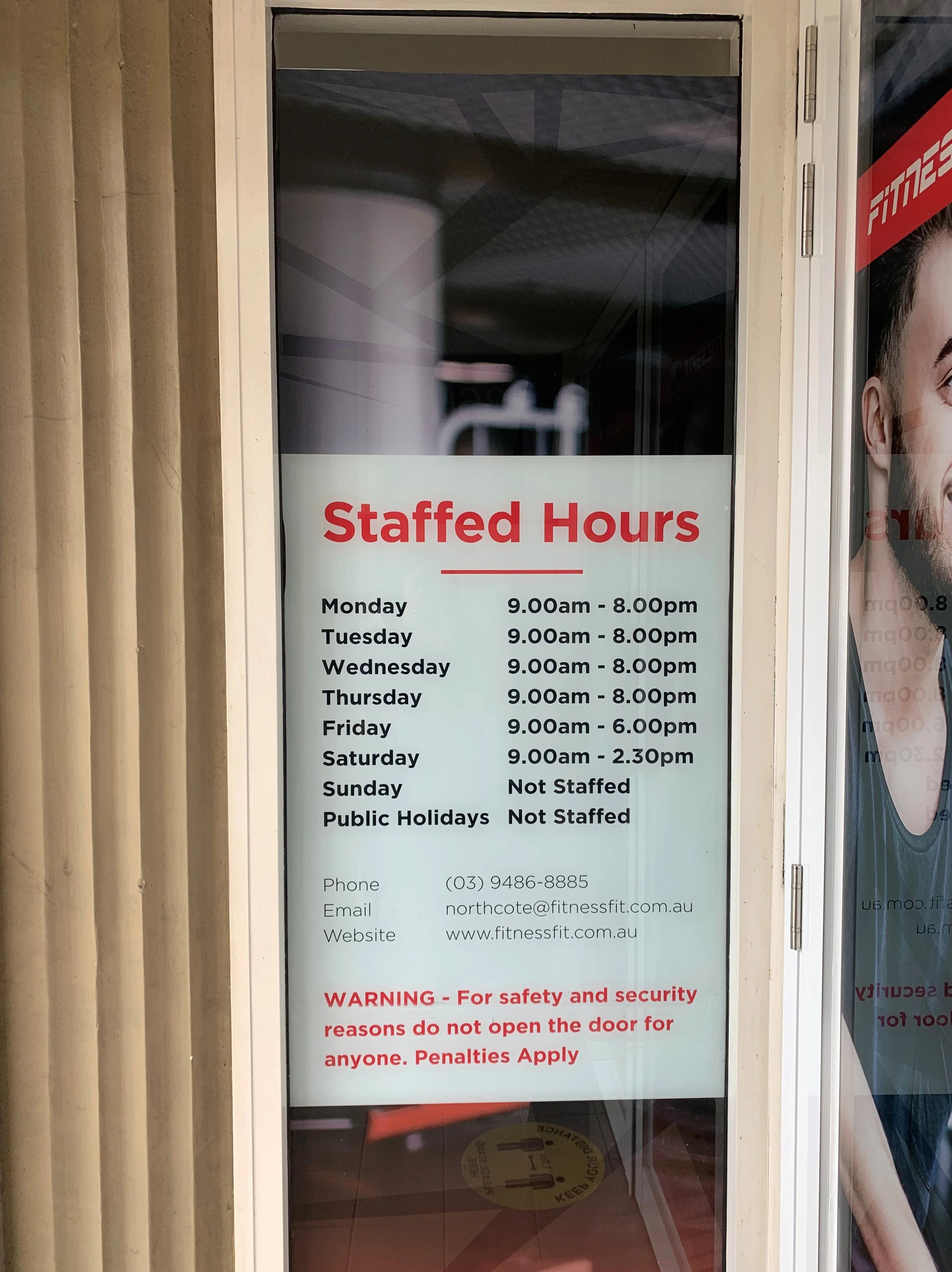 Window Graphics - Fitness Fit - Northcote.