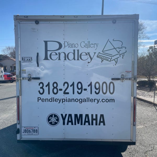 Trailer Graphics & Lettering (Pendley Piano Gallery 2)