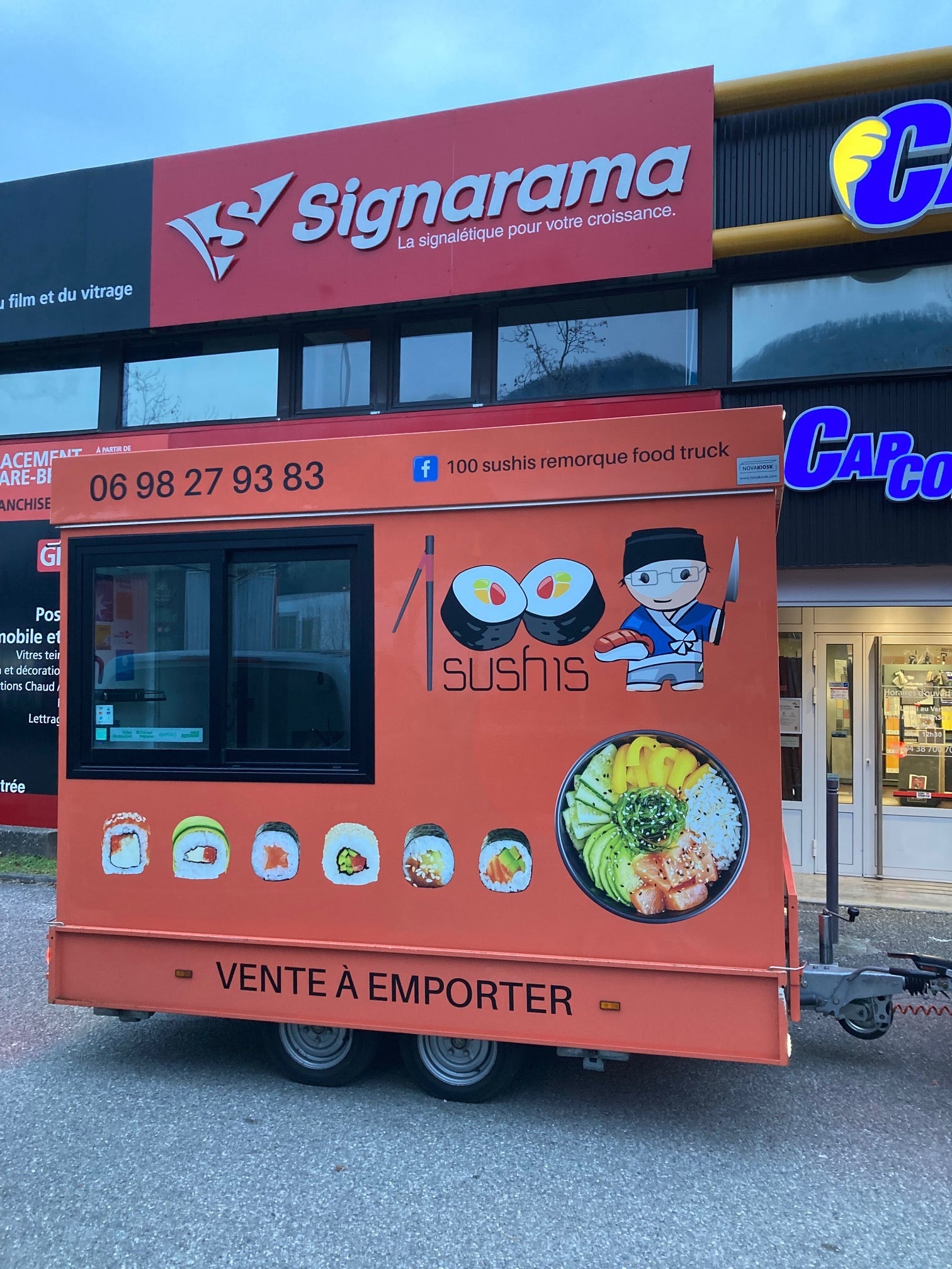 Marquage adhésif sur food-truck