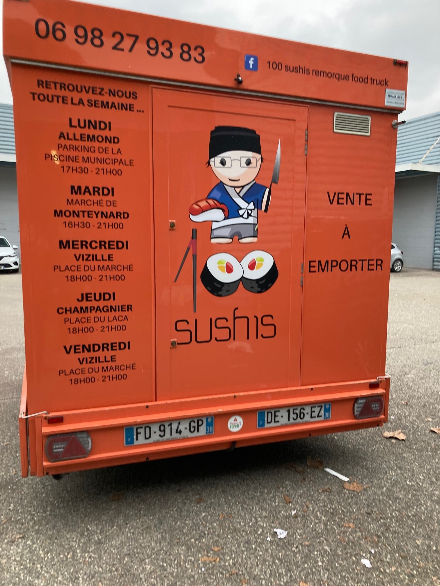 Marquage adhésif sur food-truck
