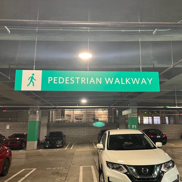 Parking Deck Sign - Roswell GA