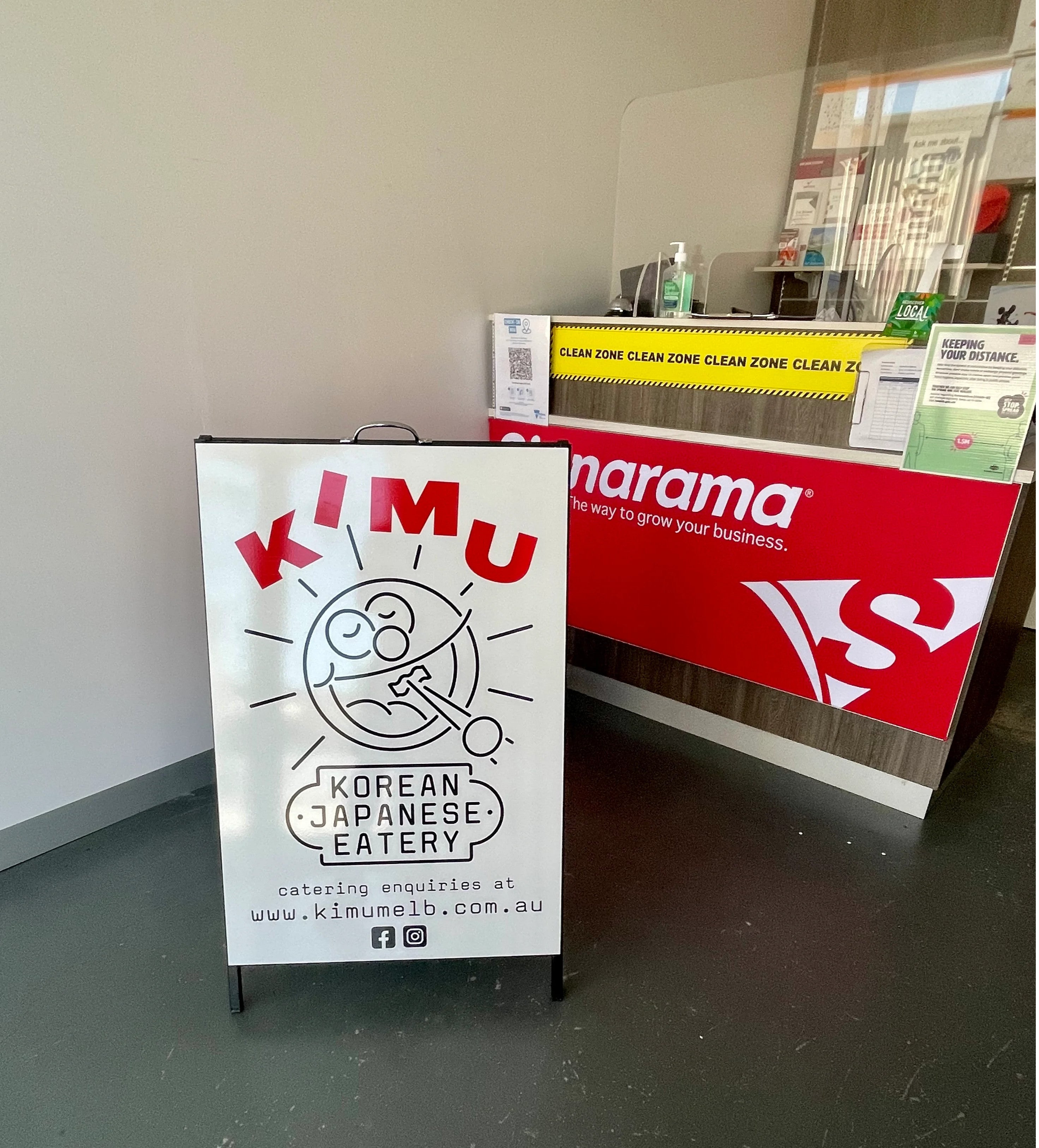 A-Frame Signs - Kimu Korean Japanese Eatery