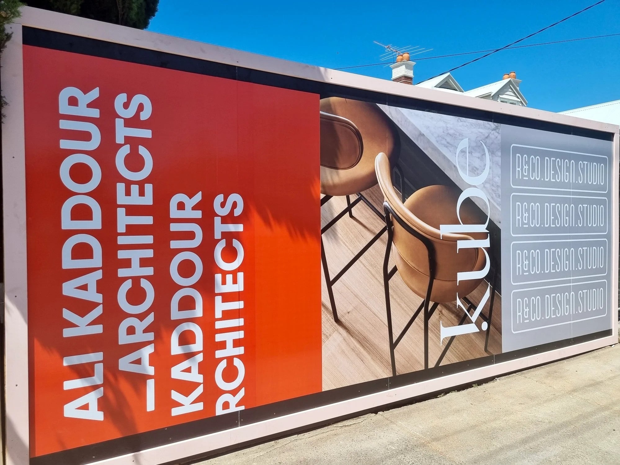 Hoarding Signage - Kube Constructions.