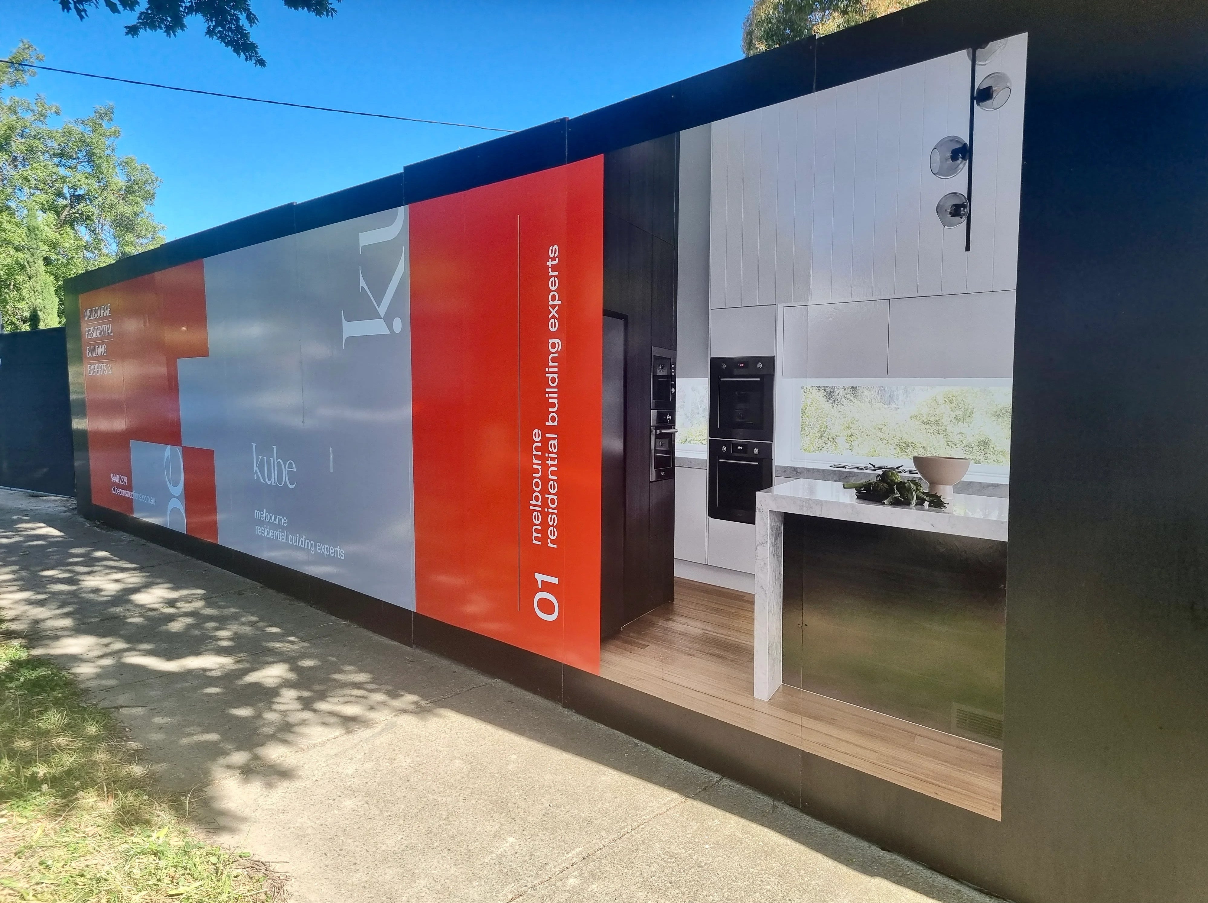 Hoarding Signage - Kube Constructions.
