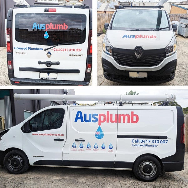 Vehicle graphics for AusPlumb