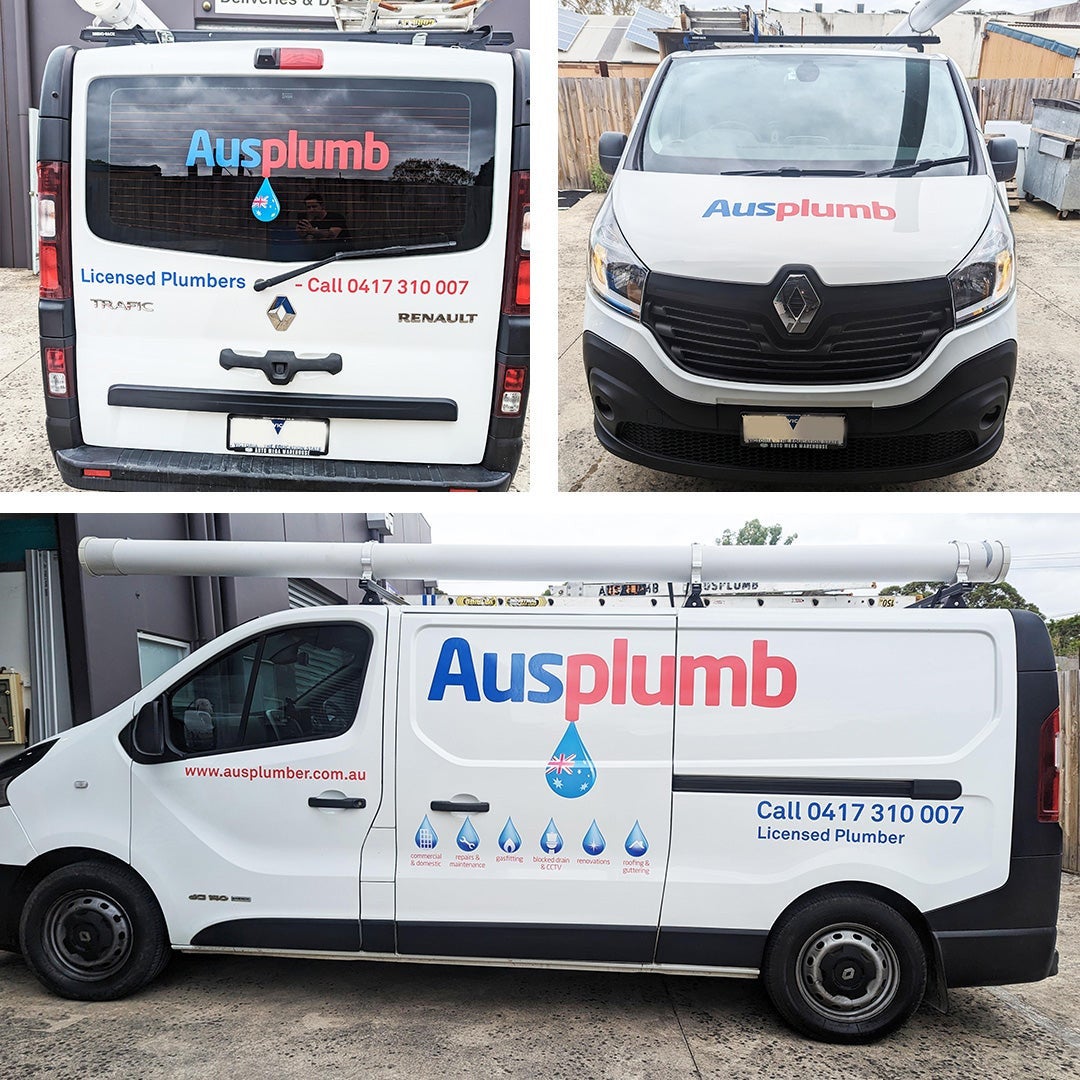 Vehicle graphics for AusPlumb