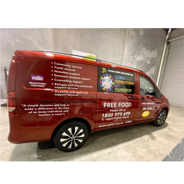 Van Signage - Global Humanitarian Aid Foundation.
