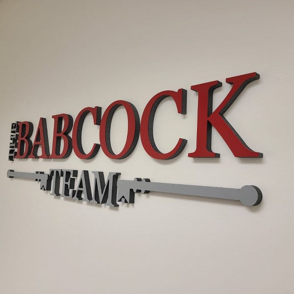 Lobby sign - Foam dimensional lettering