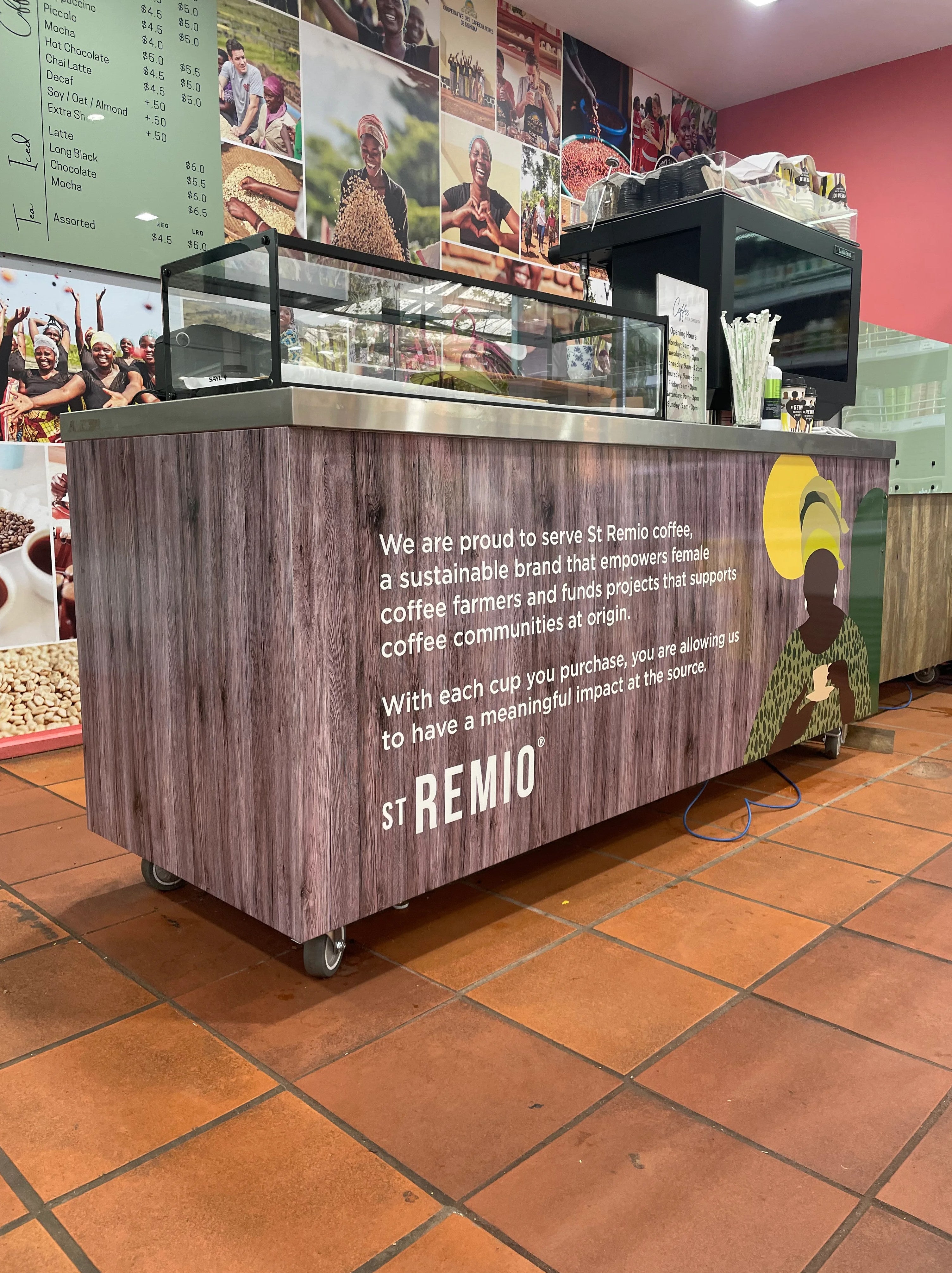Coffee Cart Graphics - The Greenery Garden & Home - Heidelberg.