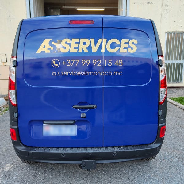 Total covering de véhicule AS SERVICES par Signarama Saint Laurent du Var