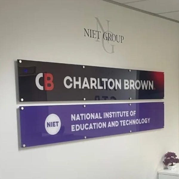 Acrylic Reception Signs