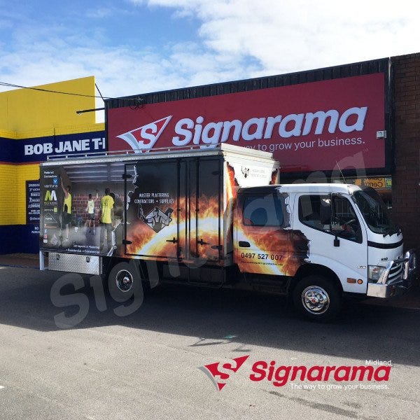 Master Plastering Contractors & Supplies Truck Wrap