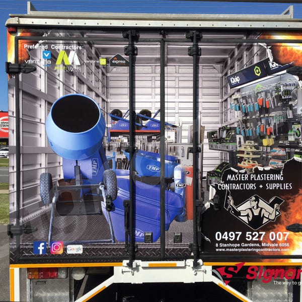 Master Plastering Contractors & Supplies Truck Wrap