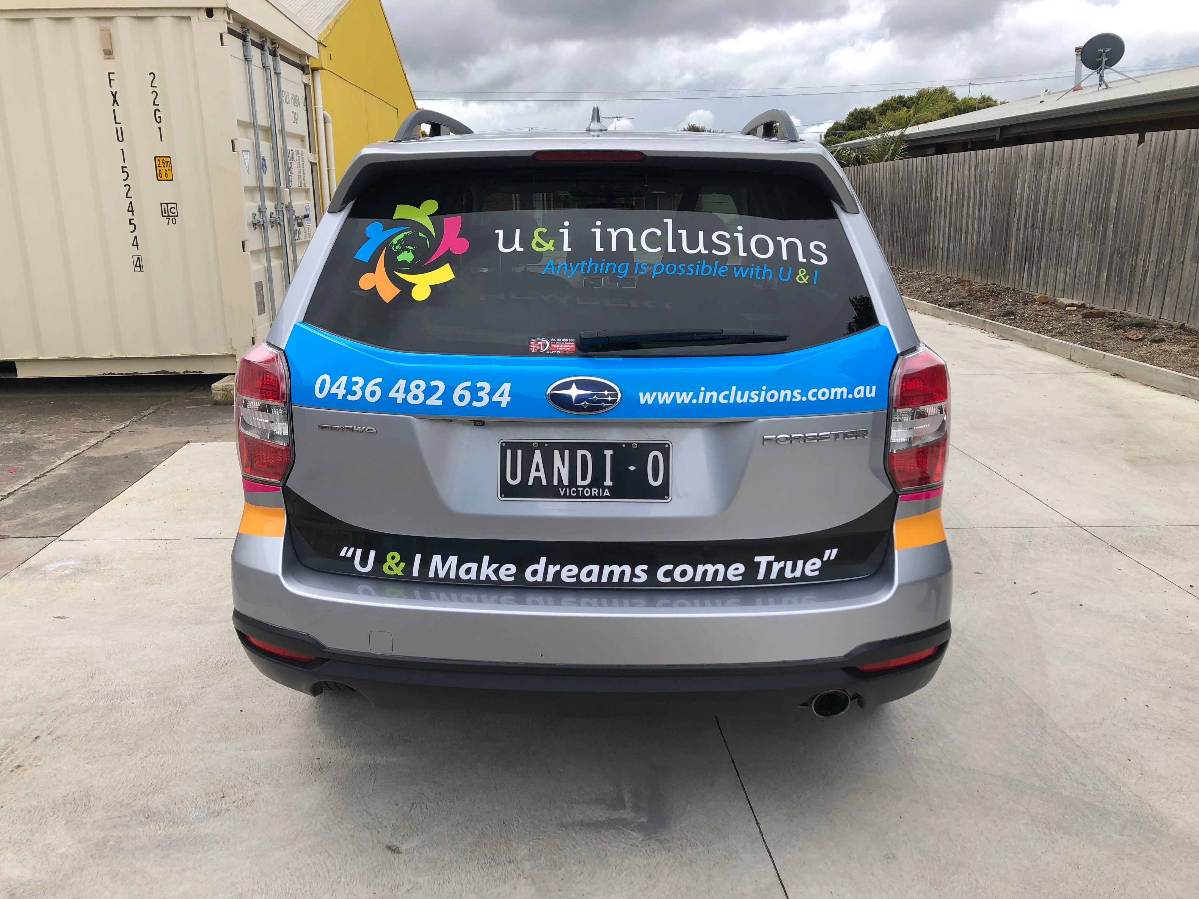 U & I Vehicle fleet Wraps