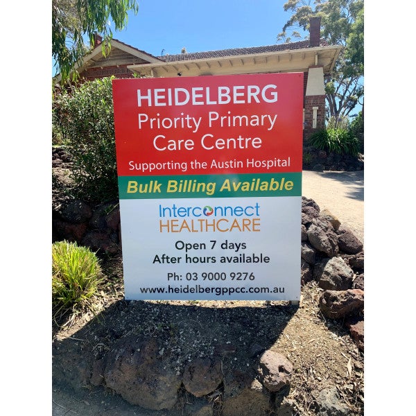 Clinic Signage - Interconnect Healthcare - Heidelberg.