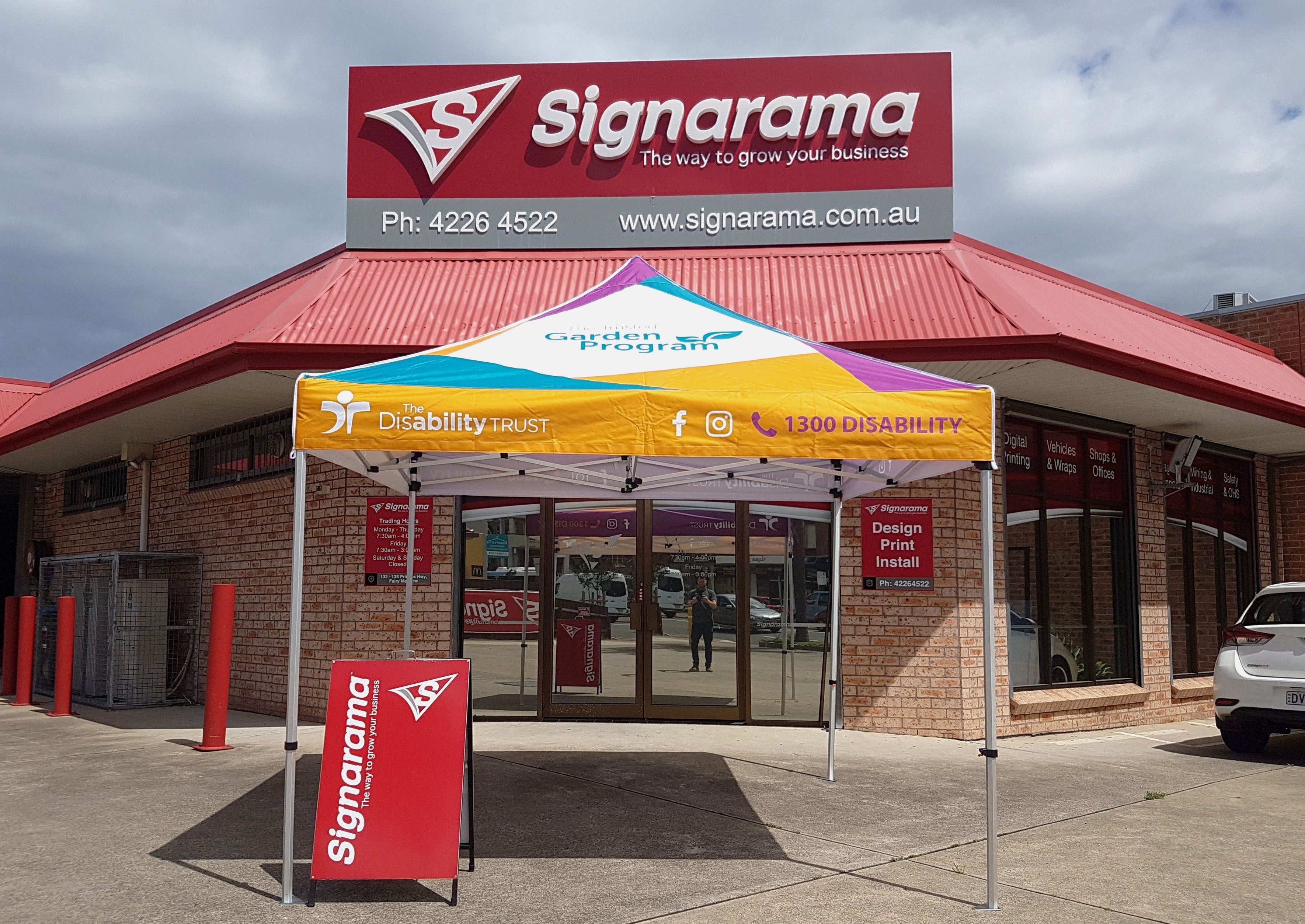 Fabric Signage - Flags, tents, media walls