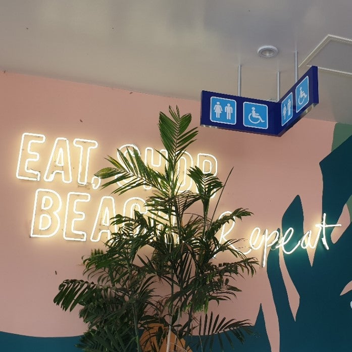 Hanging Sign - Shopping Centre (accessible sign)