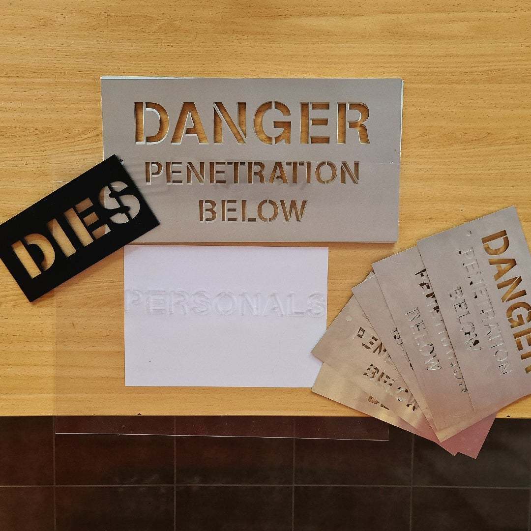 Custom Stencils - with our CNC Router