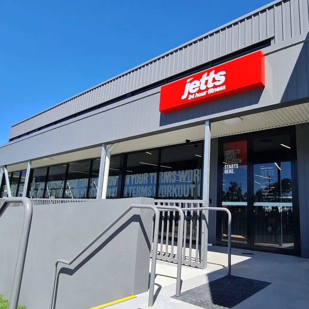 New fitout Signage for Jetts, Mount Warren Park in Queensland New fitout Signage for Jetts, Mount Warren Park in Queensland