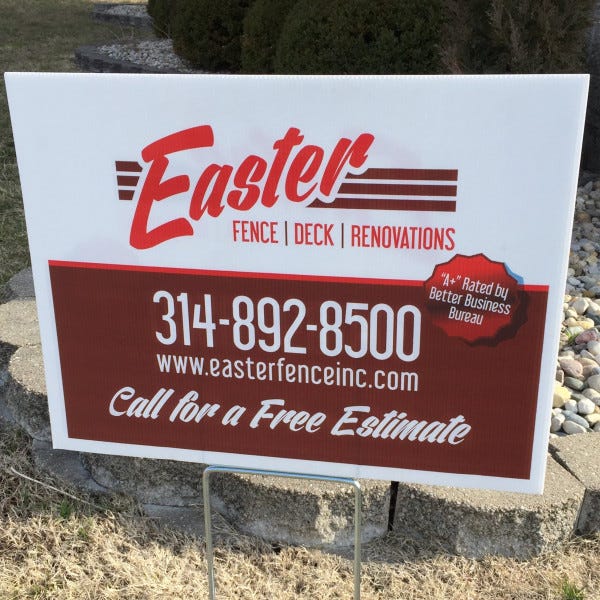 Eagle Yard Sign