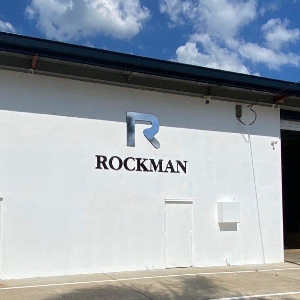 Fabricated 3D Signage in Mirror Silver for Rockman Australia