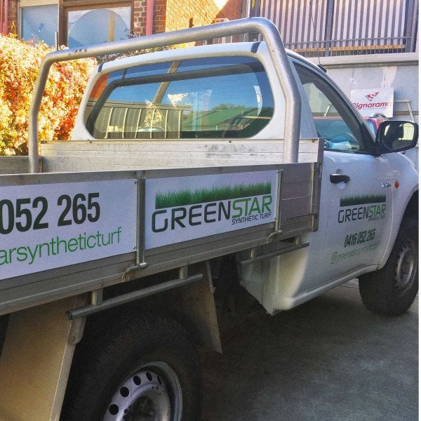 Green Star Ute Signage