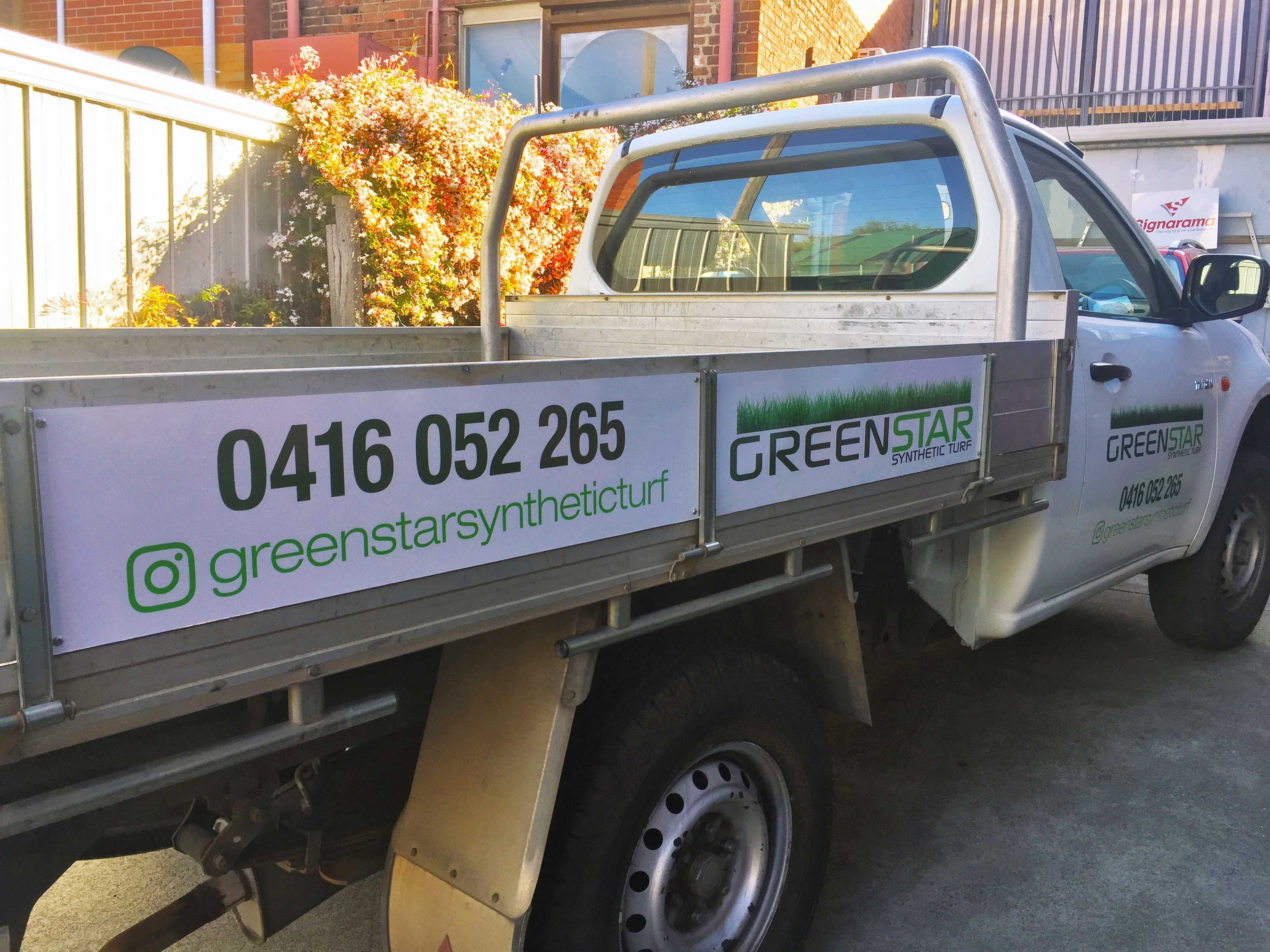 Green Star Ute Signage