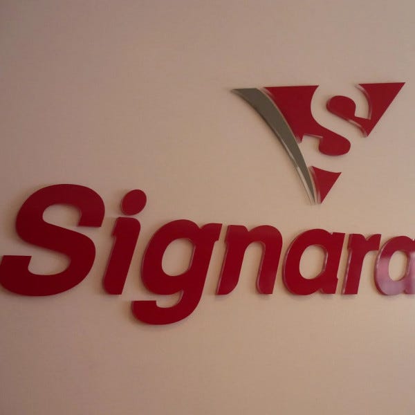 Reception Sign