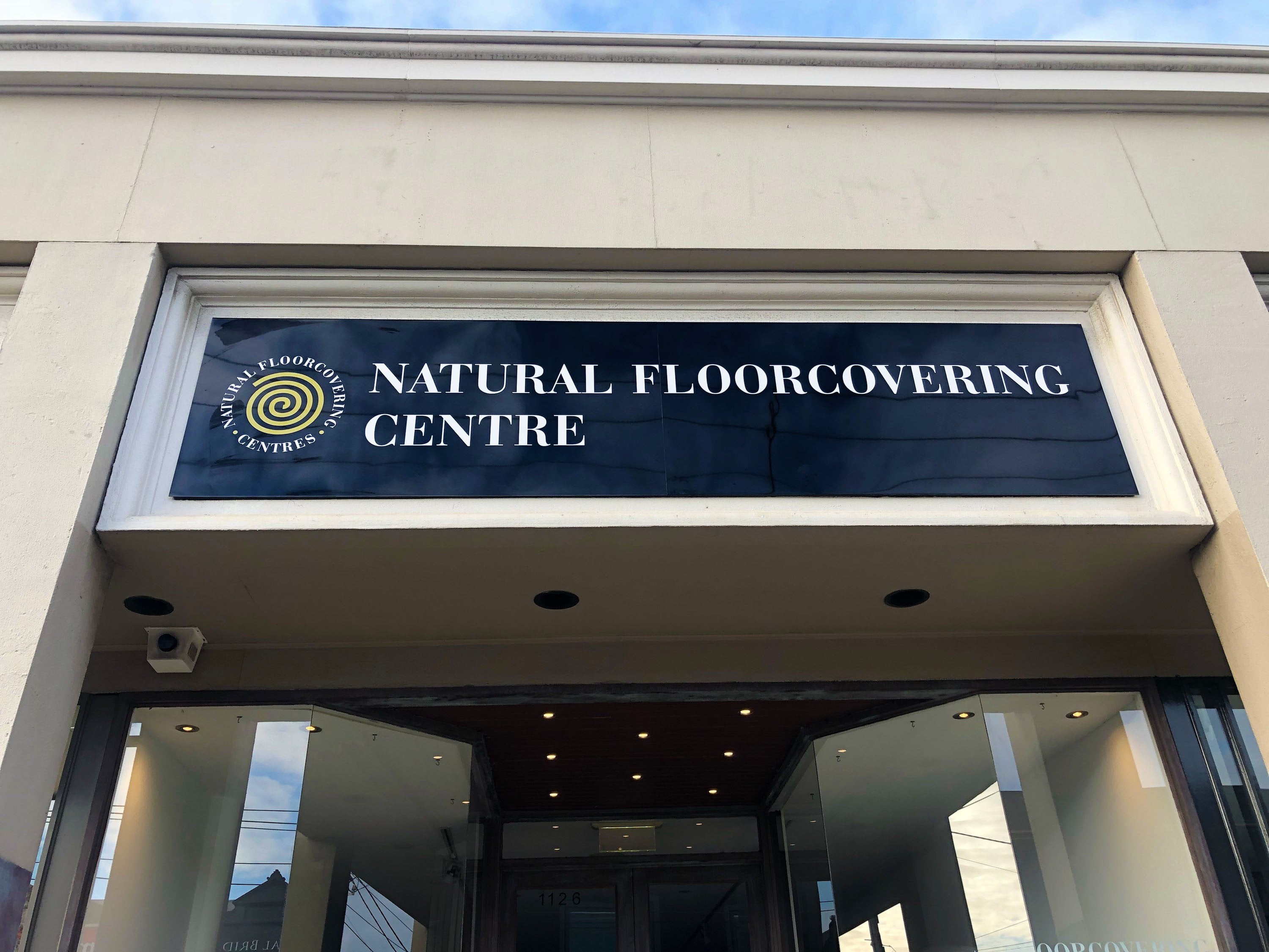 Natural Floor Covering Centre Shopfront ACM