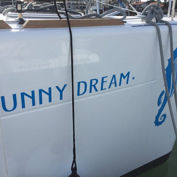 Bateau, marquage, immatriculation, autocollant, mer