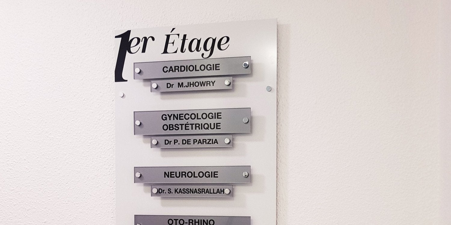 Plaque Professionnelle