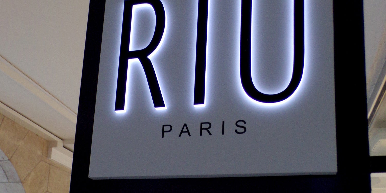 Lettres découpées rétro éclairées