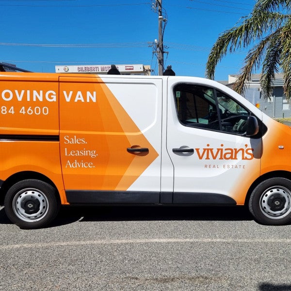 Vivian's Real Estate Van Wrap