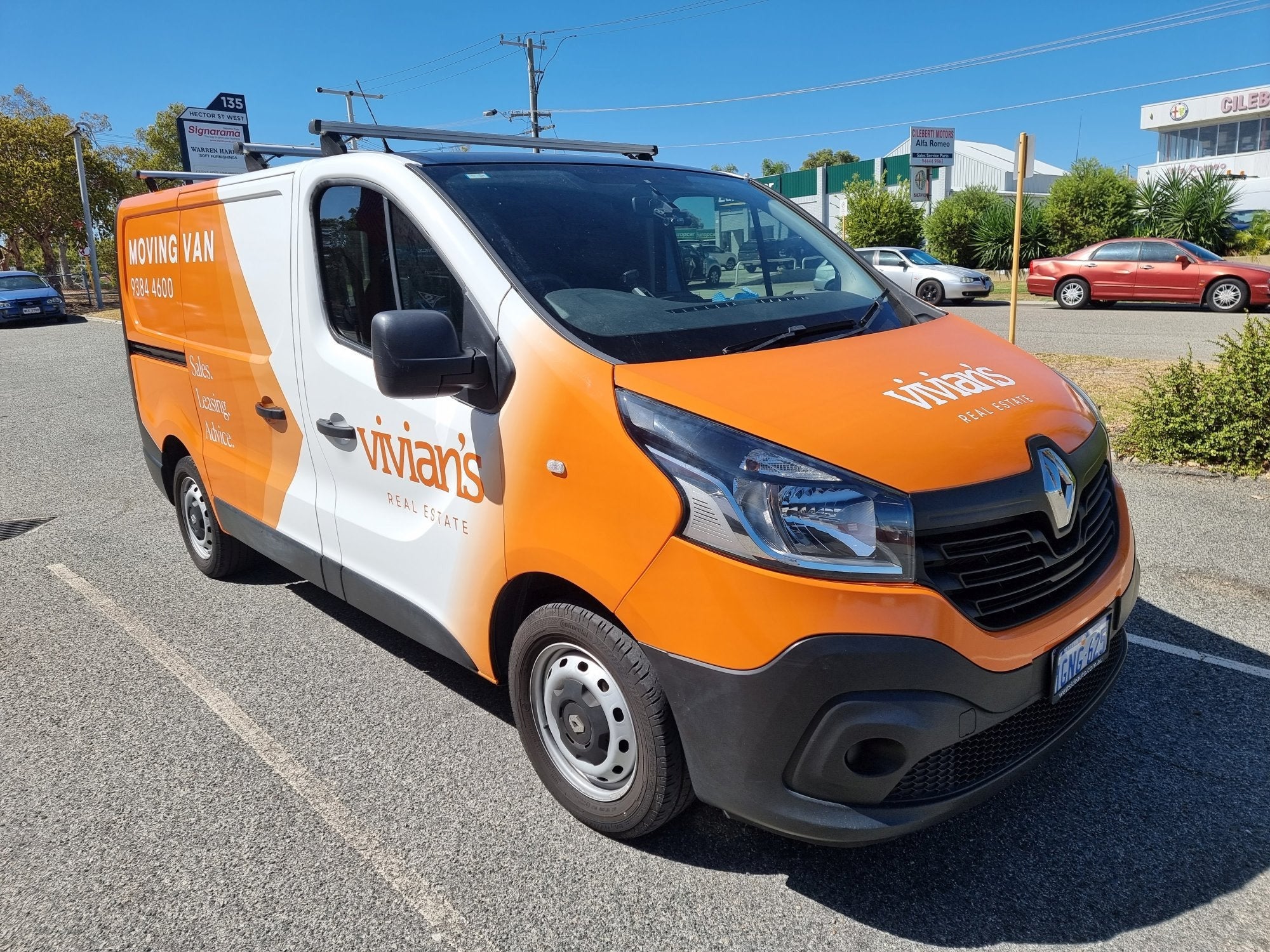 Vivian's Real Estate Van Wrap