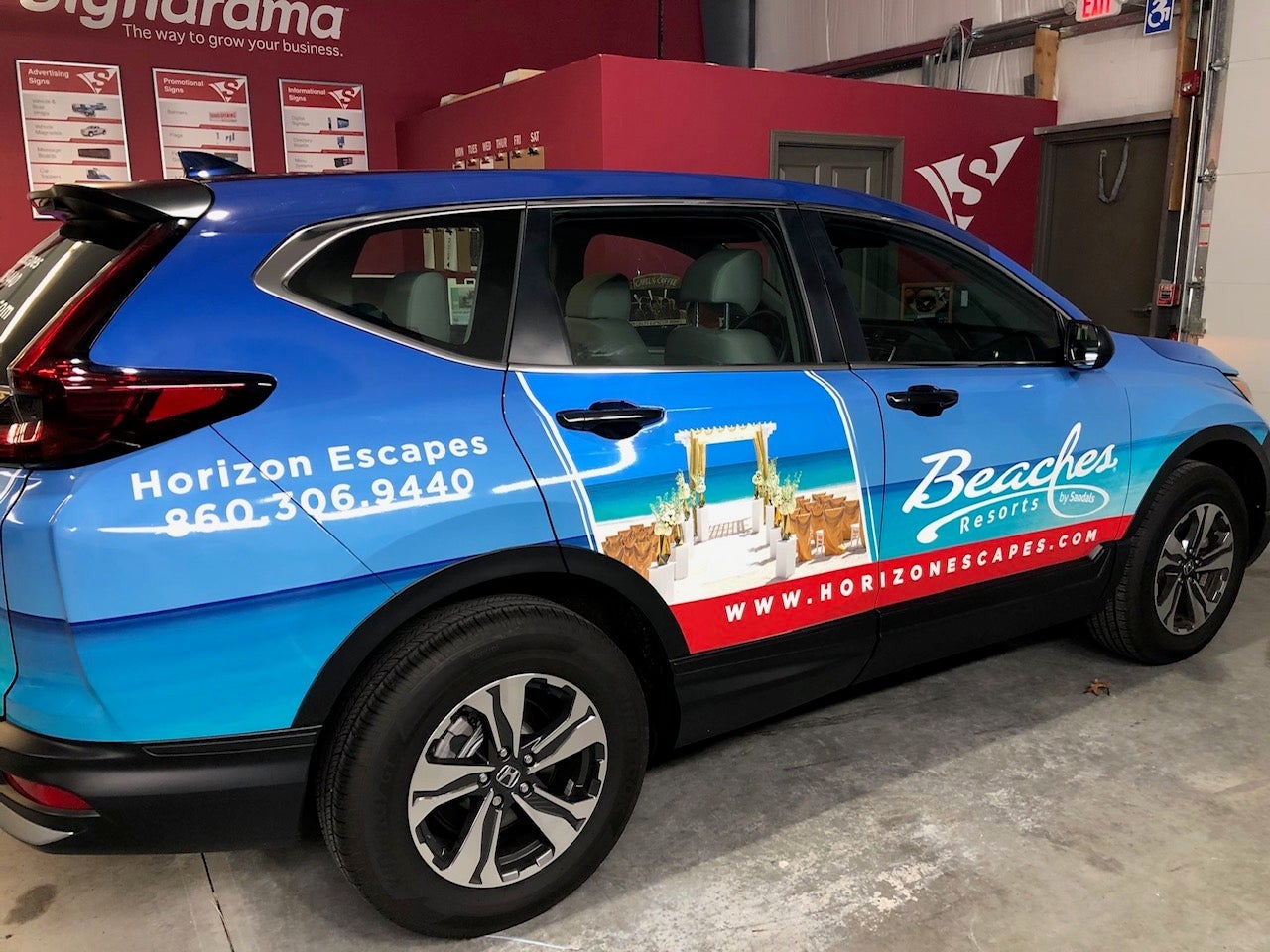 Sandals Vehicle Wrap