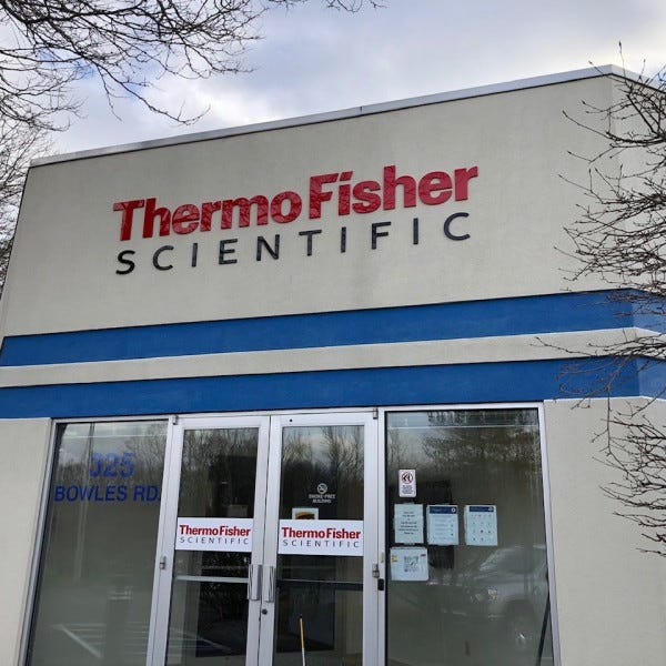 Thermo Fisher Agawam Building Acrylic