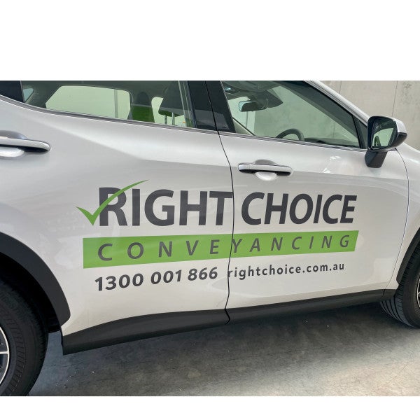 Vehicle Lettering - Right Choice Conveyancing