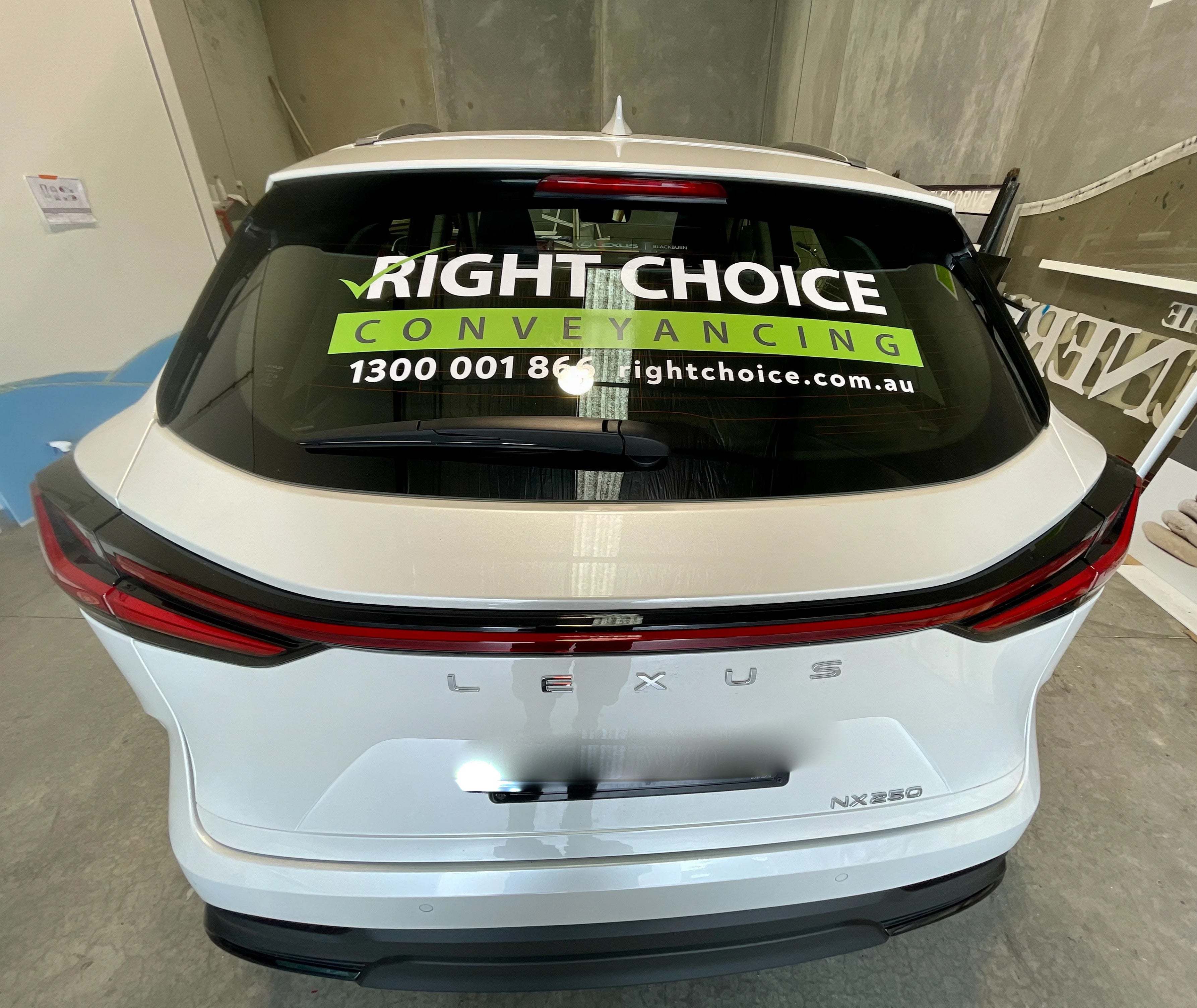 Vehicle Lettering - Right Choice Conveyancing