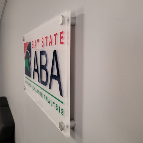 Acrylic Sign with Stand-offs