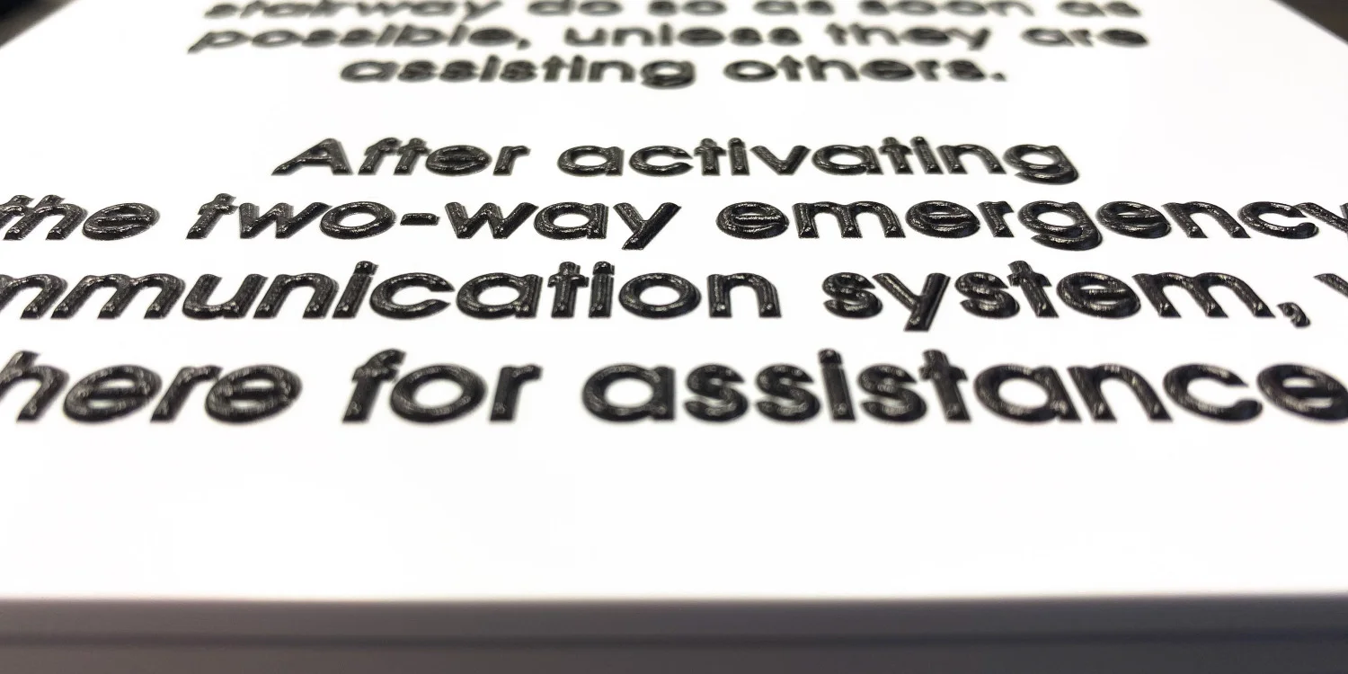 Accessibility & Braille Signs